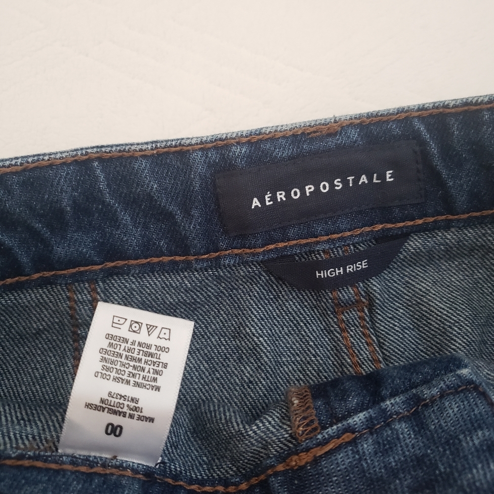 High Rise Denim Mini Skirt Aeropostale - Picture 2 of 3